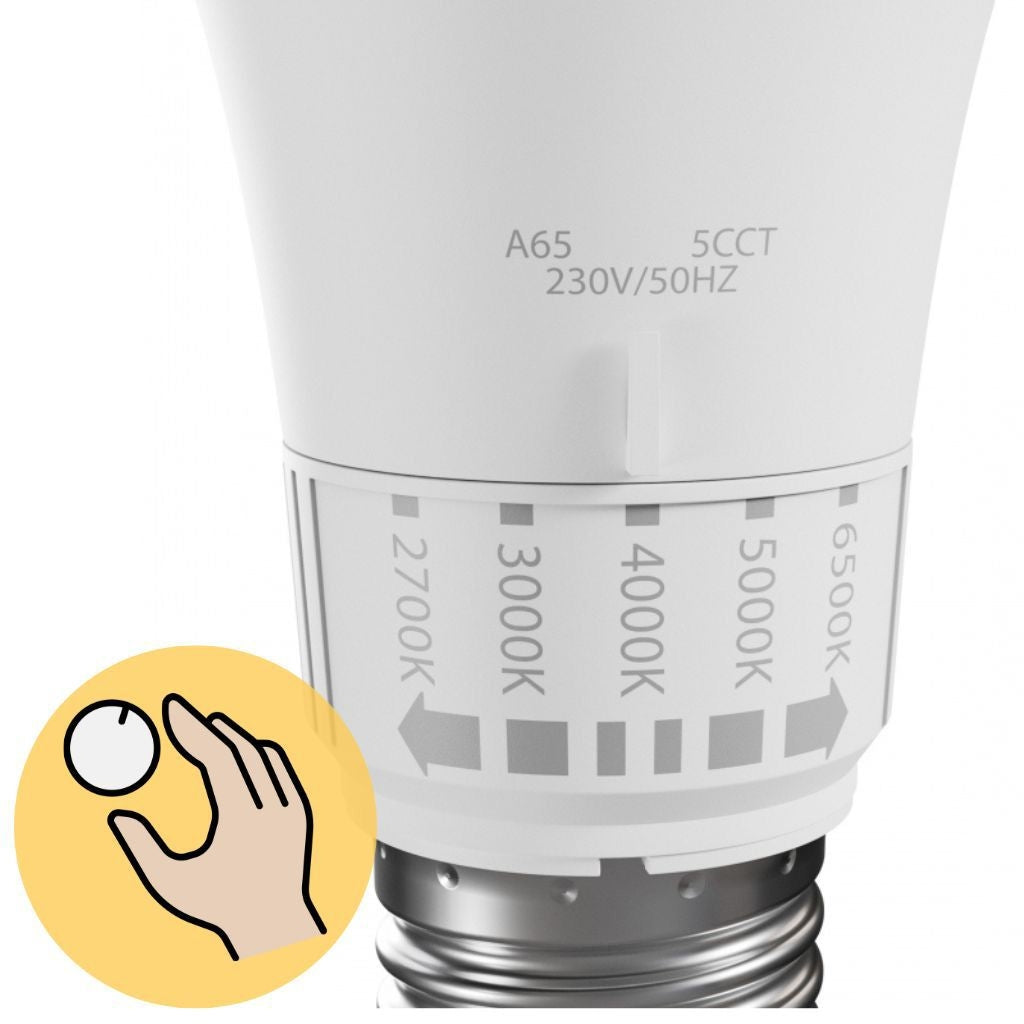 Bec Led 5 Culori De Lumină Gls E27 230v 13w 5cct  3