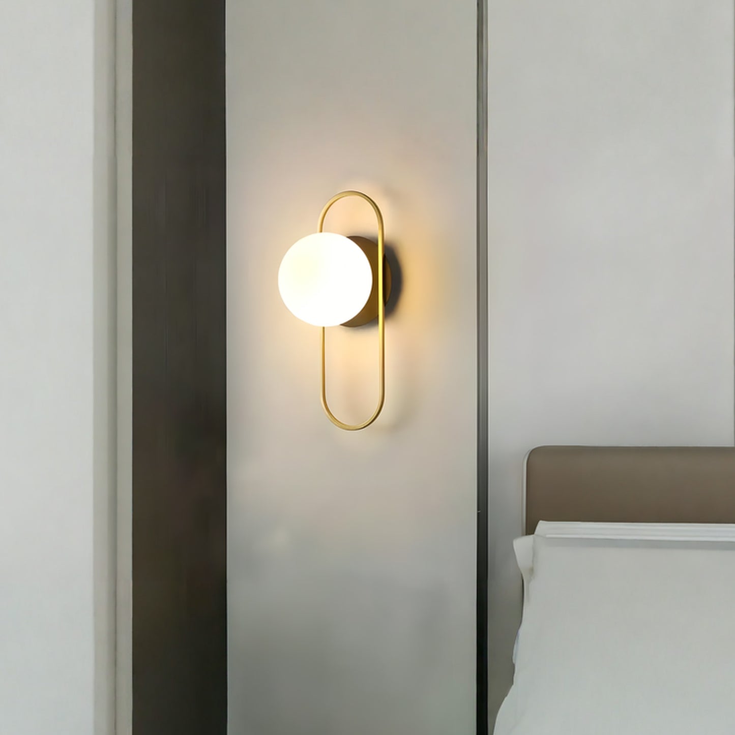 Lampa De Perete APP1756-1W Brush Gold White  8