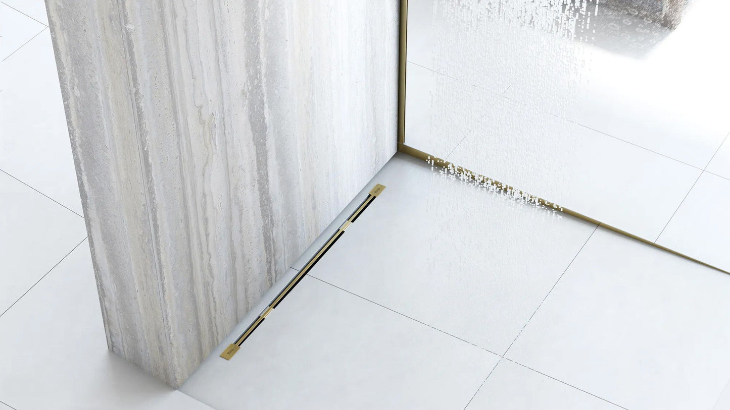Profil de panta cadita de dus 100cm Brush Gold stanga 8