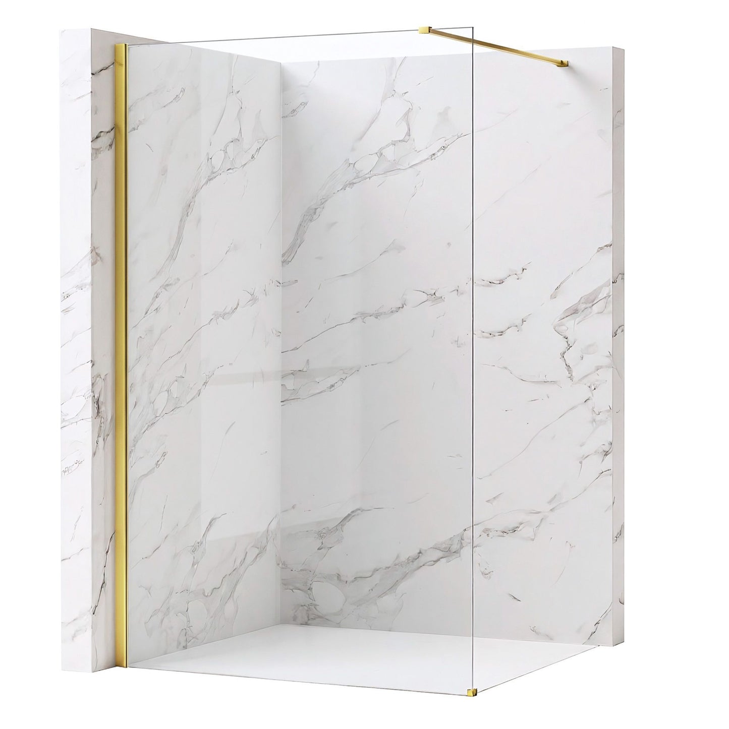 Paravan de dus Rea Flexi Transparent / Gold 100  2