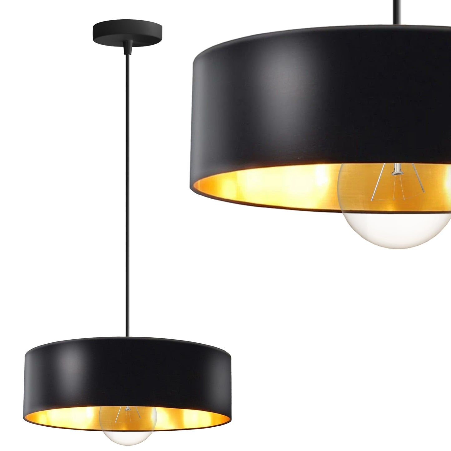 Lampă De Tavan APP1333-1CP Black Gold  1