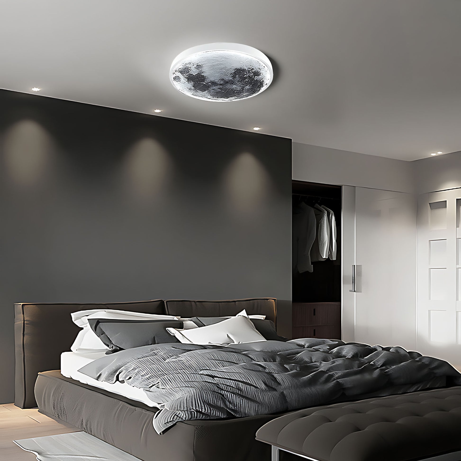 Lampă De Tavan App1806-cw Moon Led White  5