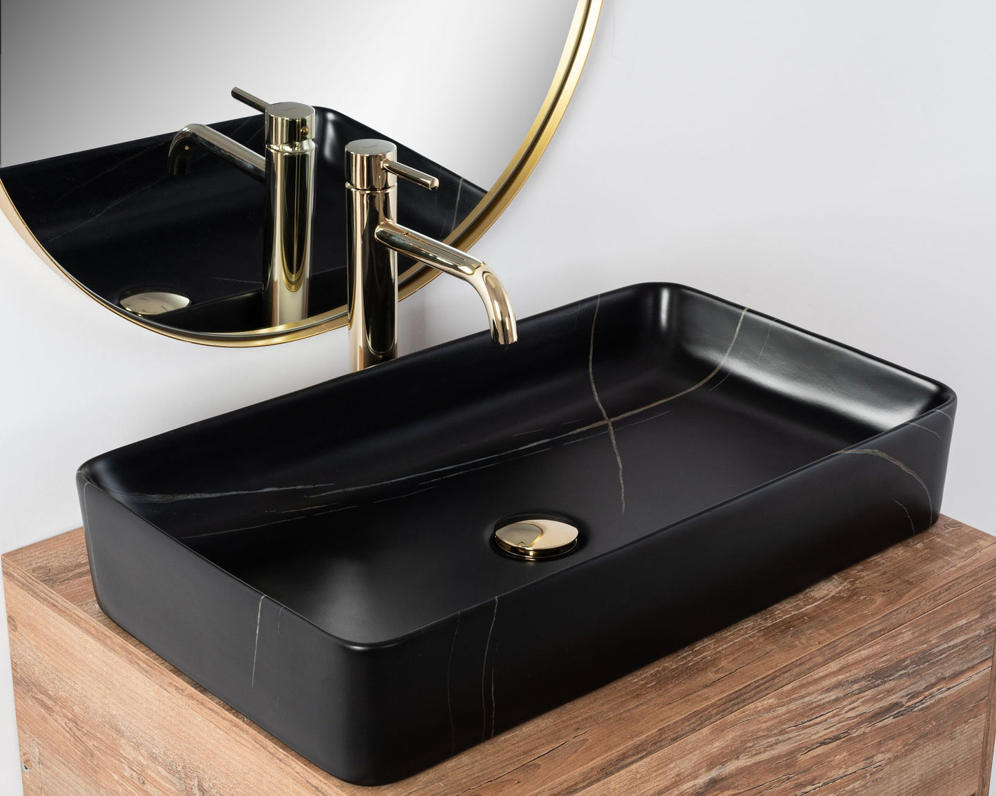 Lavoar pentru blat Denis Black Stone Matt 4