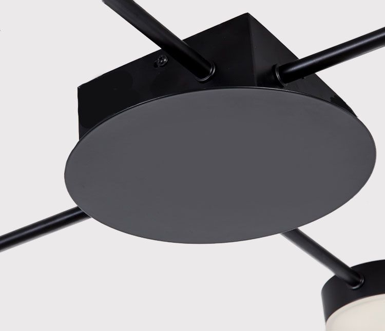 LAMPĂ MODERNĂ DE PLAFON NEGRA LED cu 4 brațe APP519-4C  3