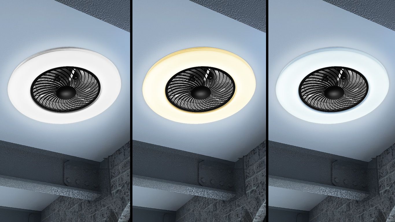 Lustra cu ventilator APP1552-C BLACK  7