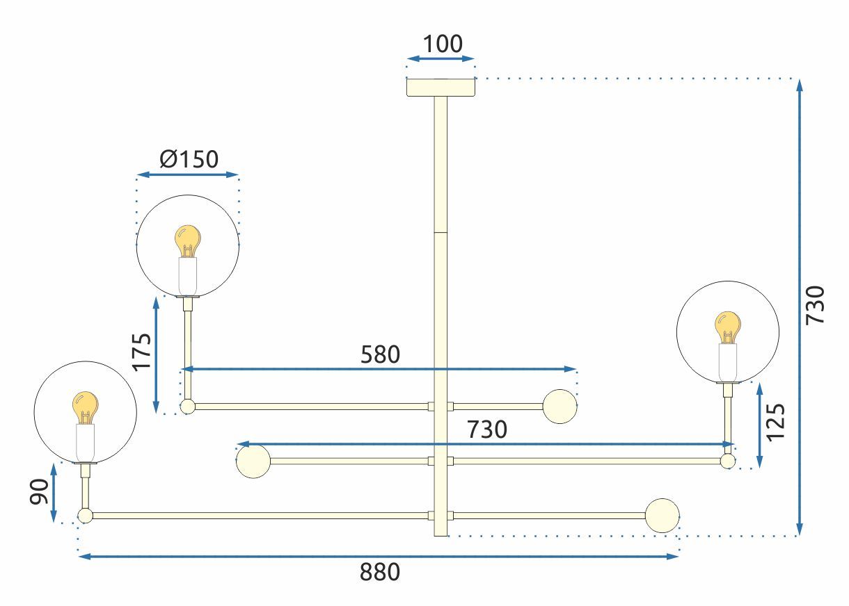 Lampa APP919-6CP  8