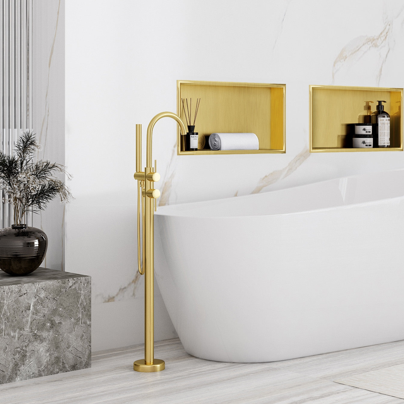 RAFT BAIE INCASTRAT PERETE 30x45 gold brush  3