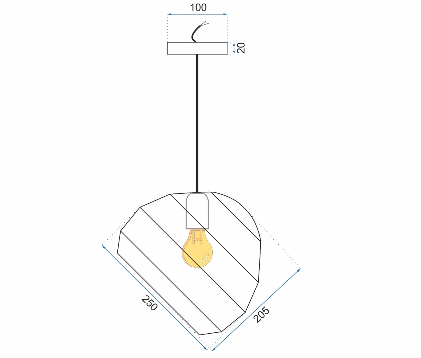 Lampa De Tavan Suspendabila Sfera APP382-1CP  7