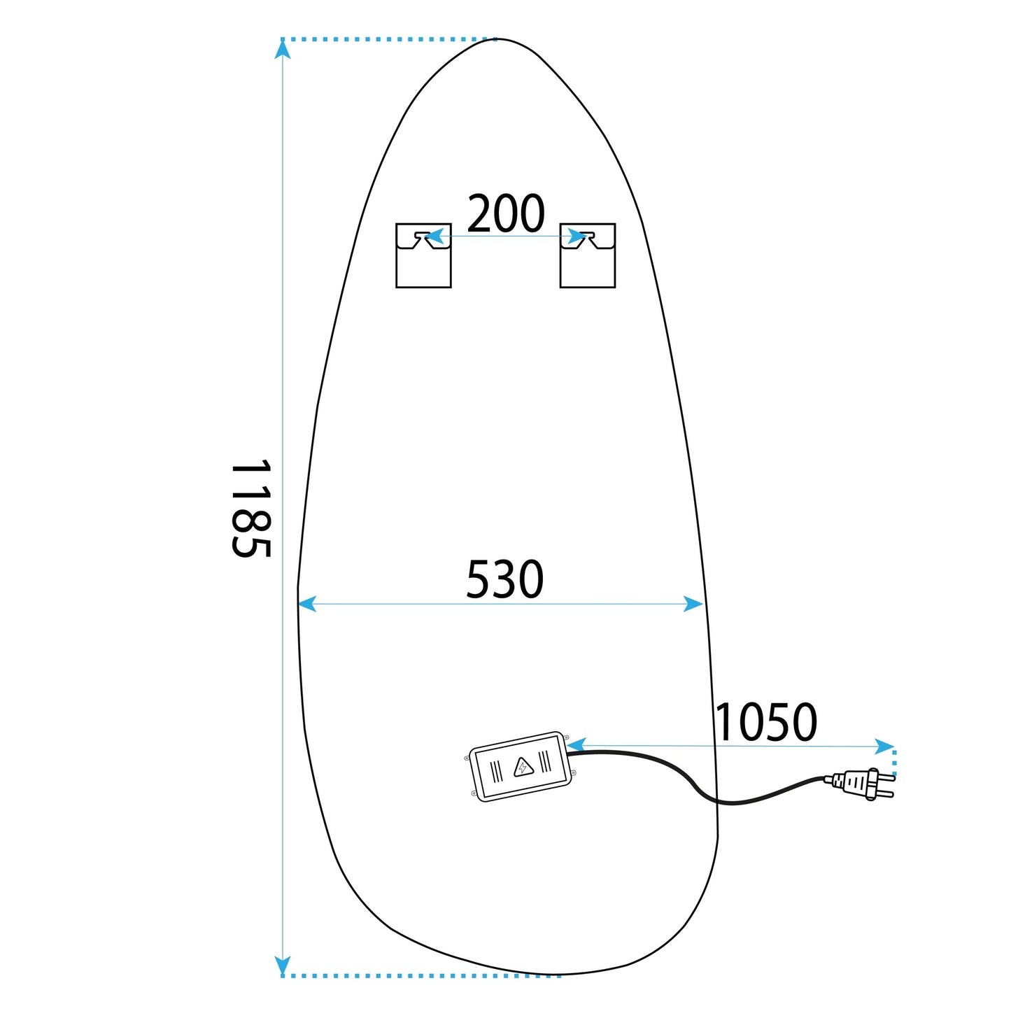 Oglindă Led 120x55cm Yh-3359  5