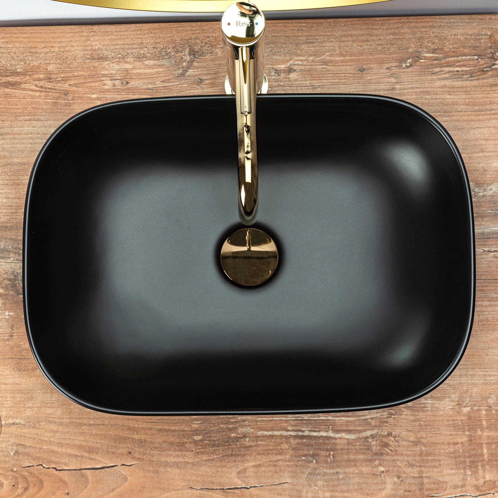 Lavoar pentru blat Rea Belinda Black Mat 5