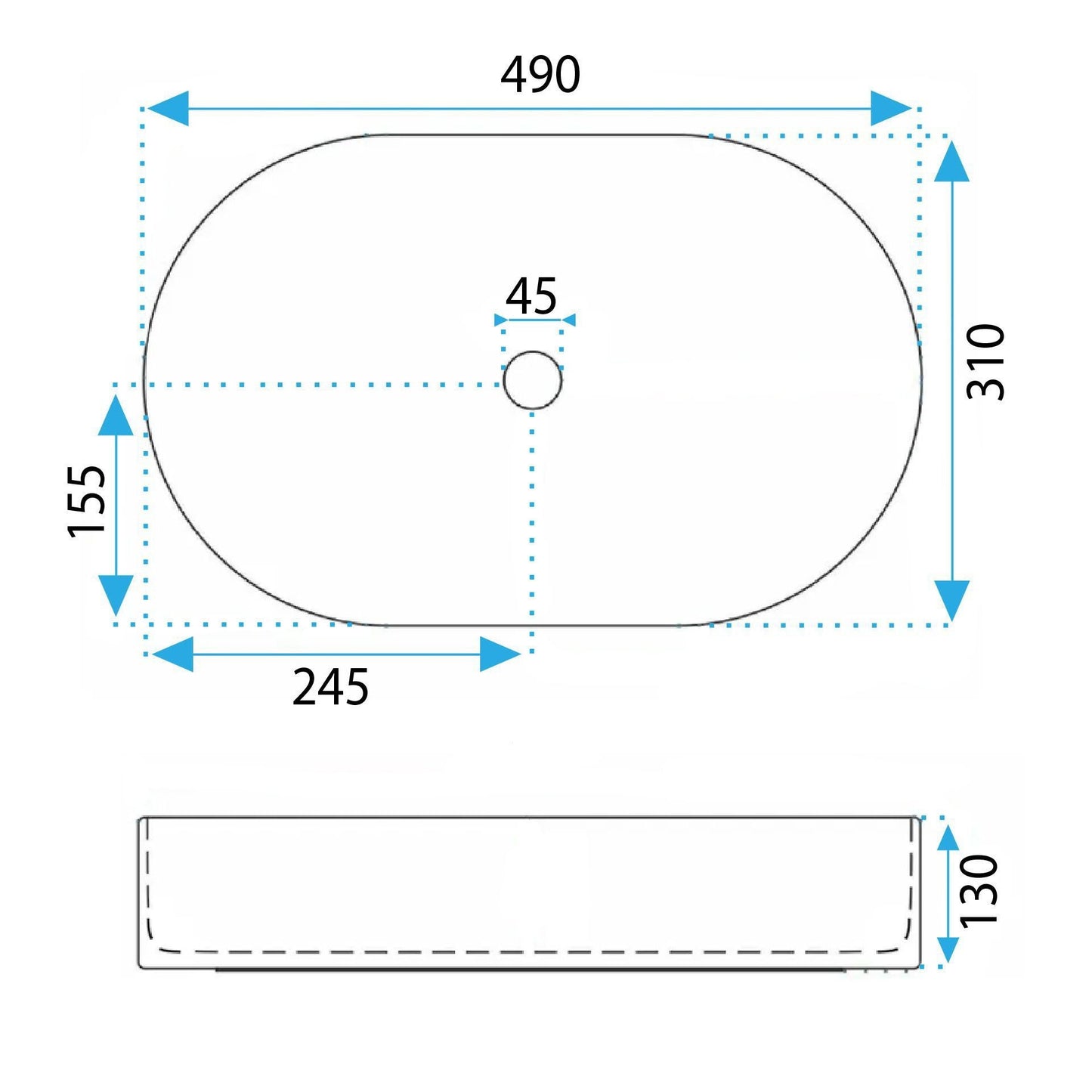 Lavoar Pe Blat Rea Vanda Cinnamon Matt  13