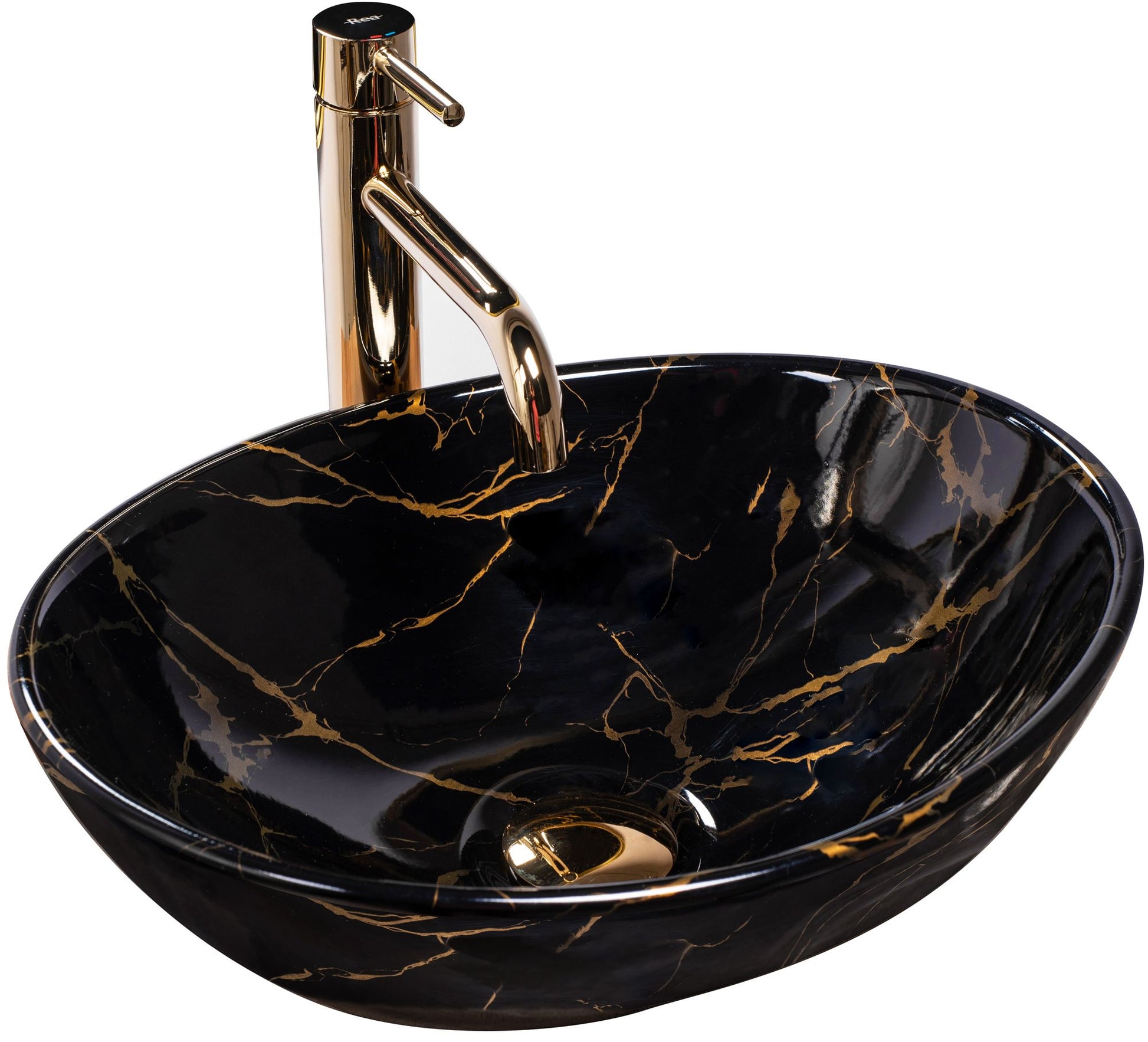 Lavoar pe blat Rea Sofia Black Marble 1