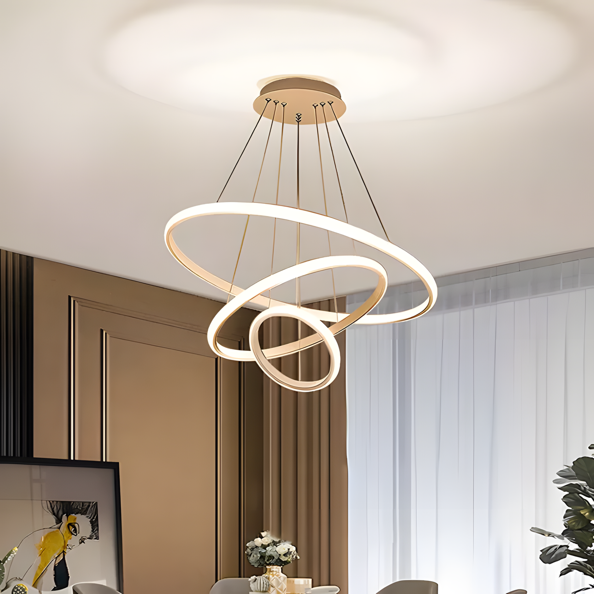 Lampă Suspendată Lhj010-cp4 Brush Gold  8