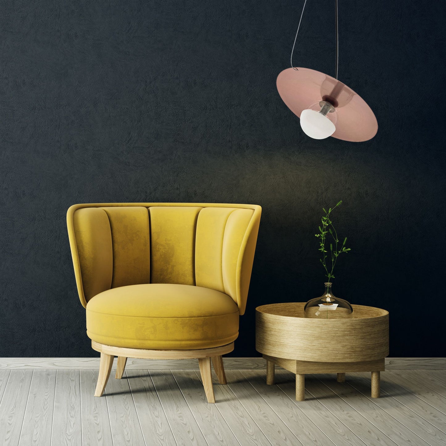Lampă de tavan APP1418-CP BLACK ROSE GOLD  7