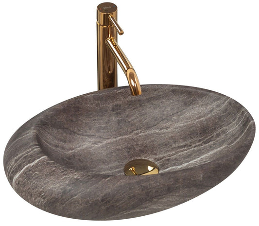 Lavoar pentru blat Rea Roxy A Stone D.Grey Gri 1