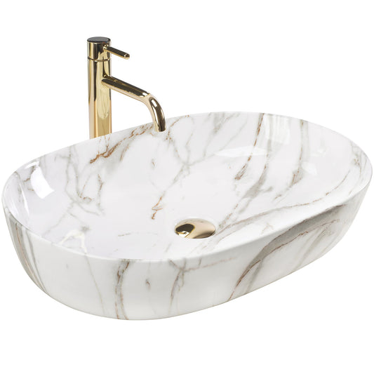 Lavoarul REA CLEO 61 Shiny Aiax din ceramică 1