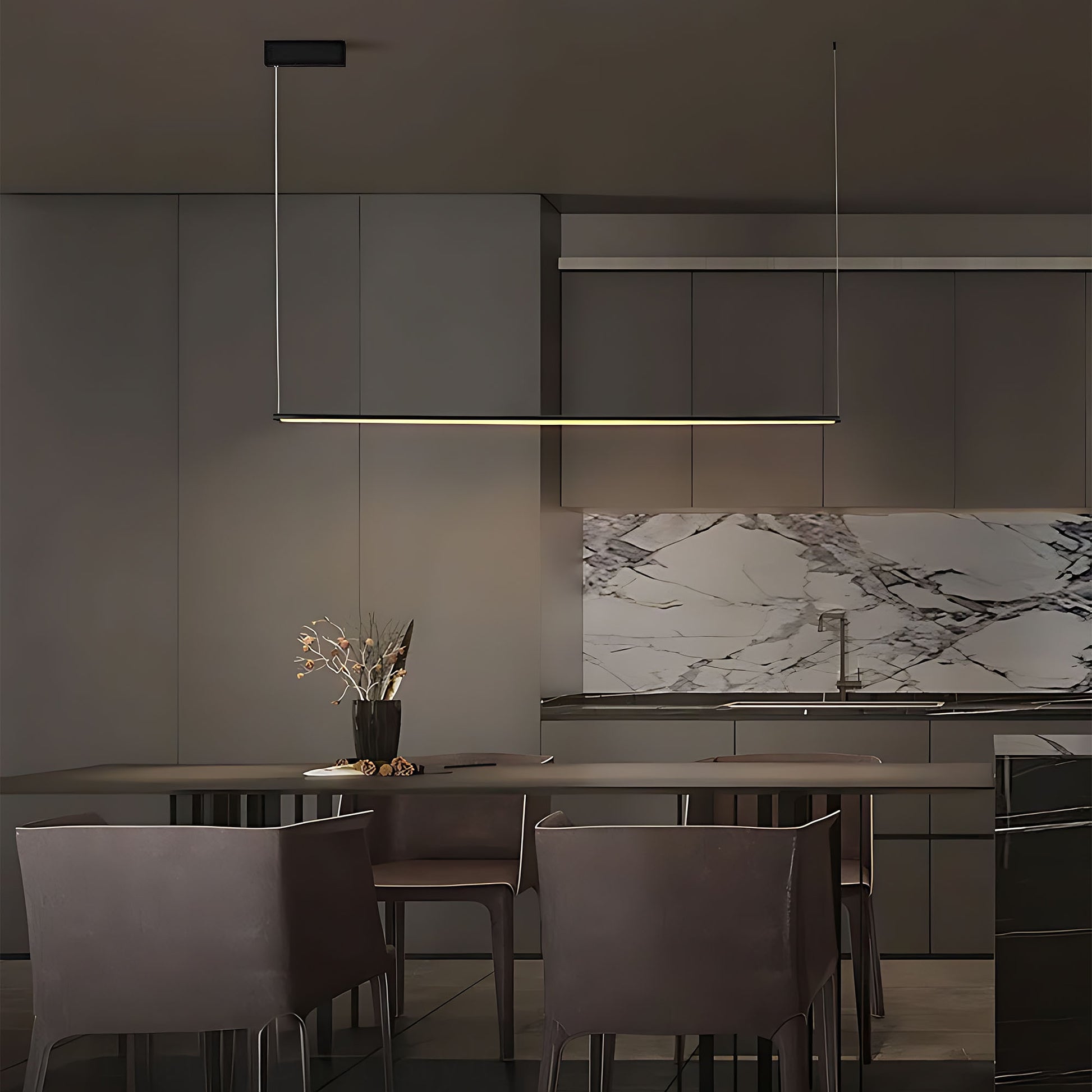 Lampă Suspendată Lhj031-cp 120 Cm Negru  3
