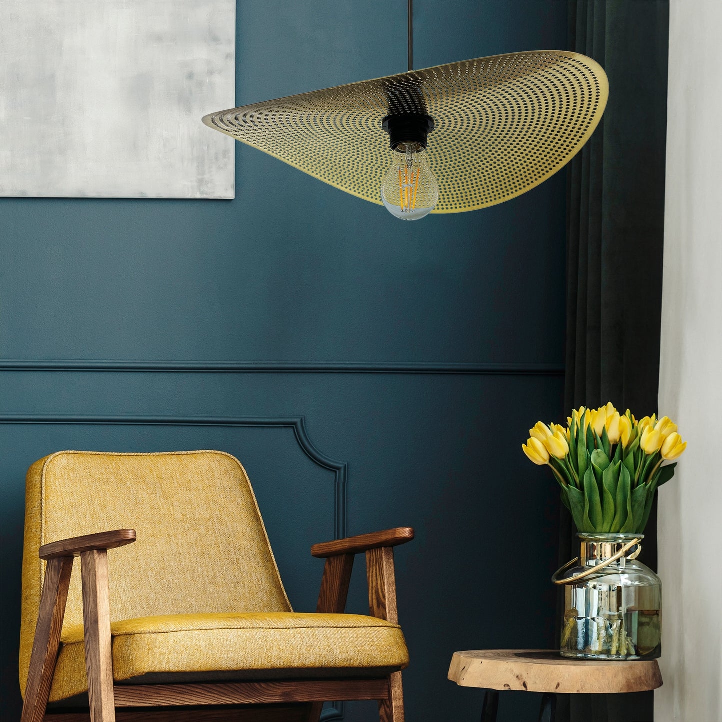 Lampă De Tavan APP1470-1CP Black/old Gold  5
