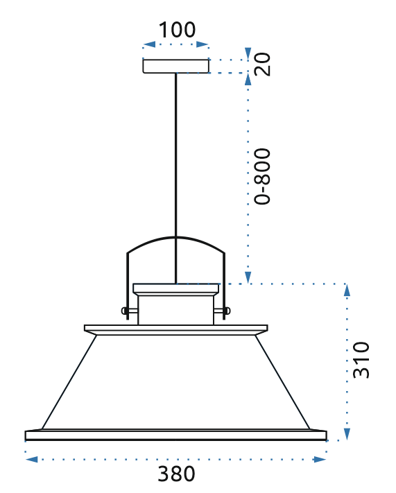 Lampa DE TAVAN ASTI B negru / Auriu  12