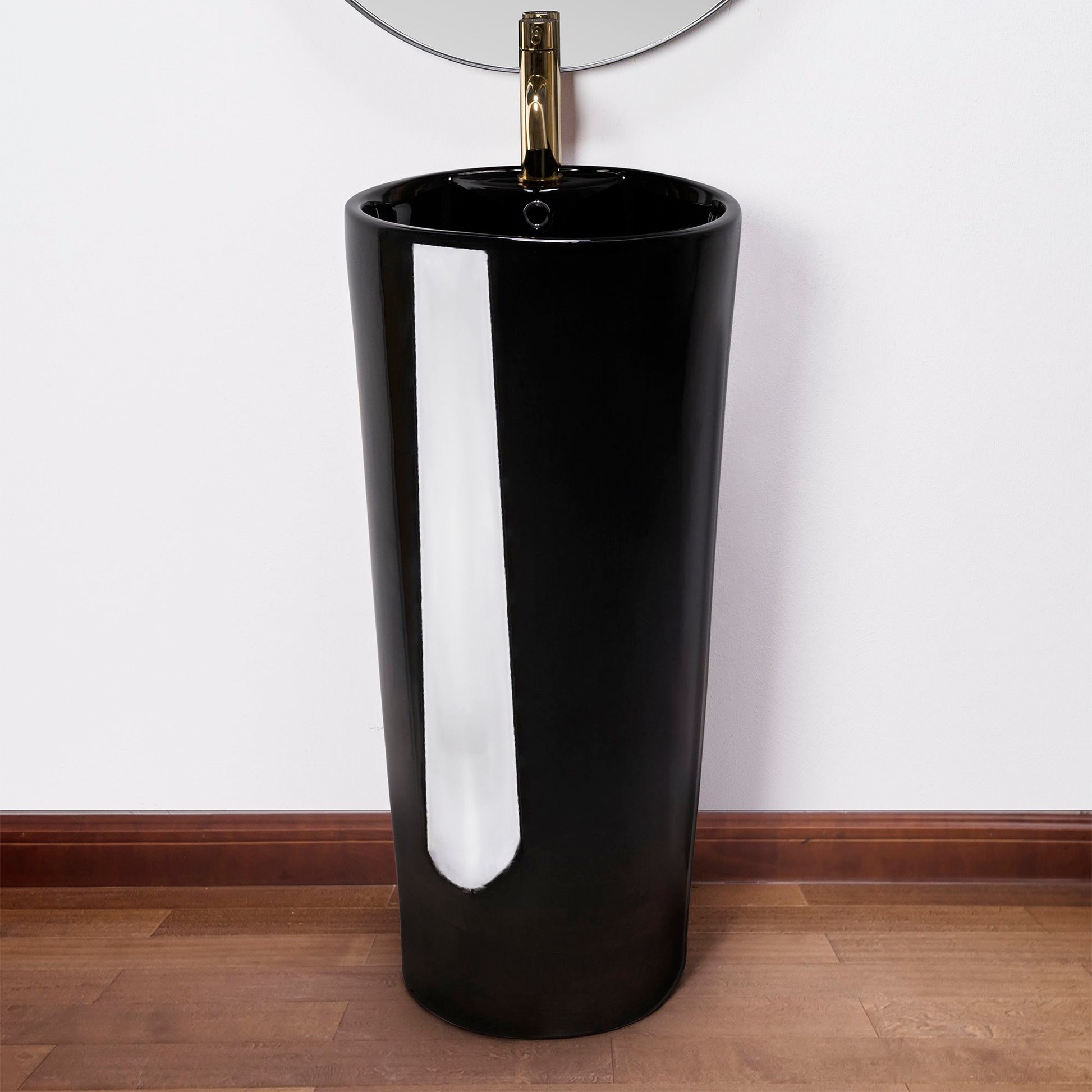 Lavoar de podea freestanding Ceramic BLANKA Negru Black 4