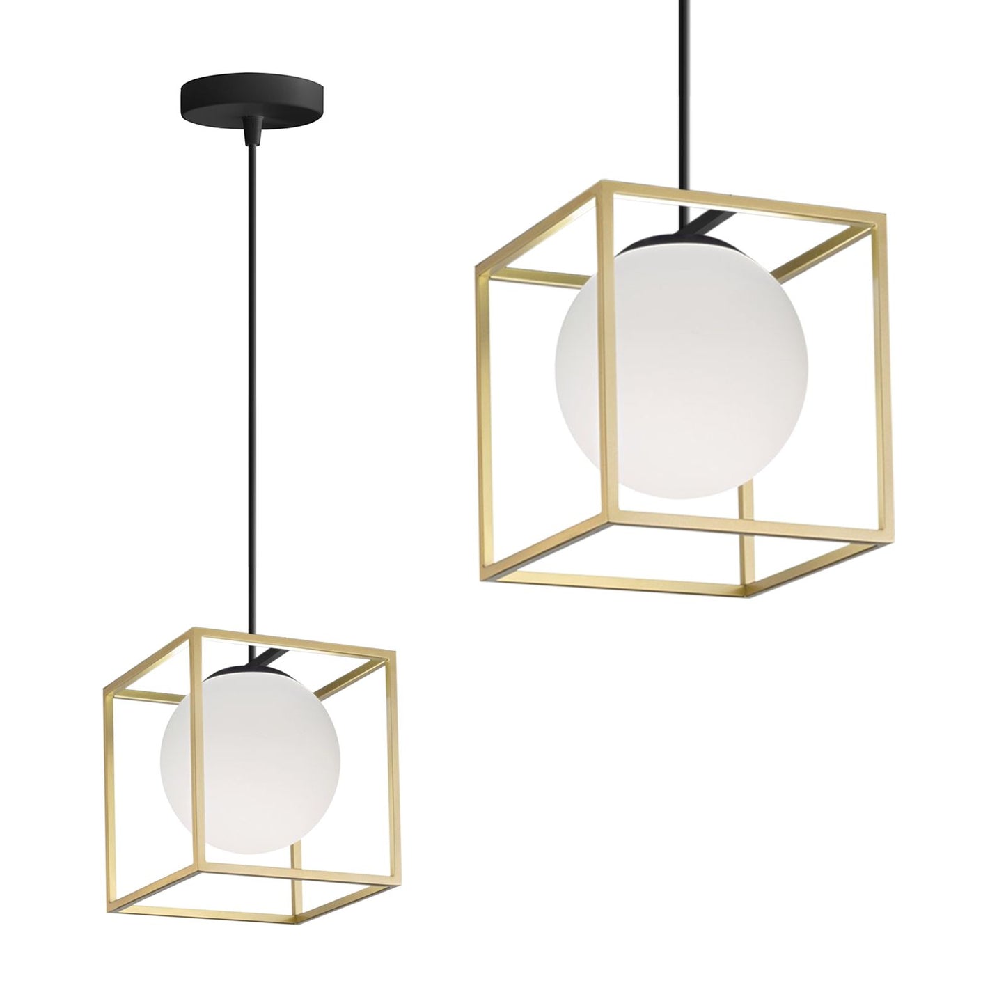 Lampă suspendată APP1165-1CP GOLD WHITE  1