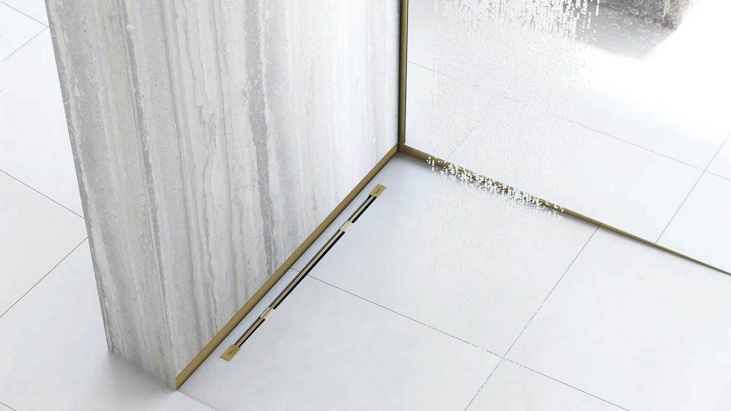 Bandă Frontală Pentru Cădiță De Duș 120cm Brush Gold  7