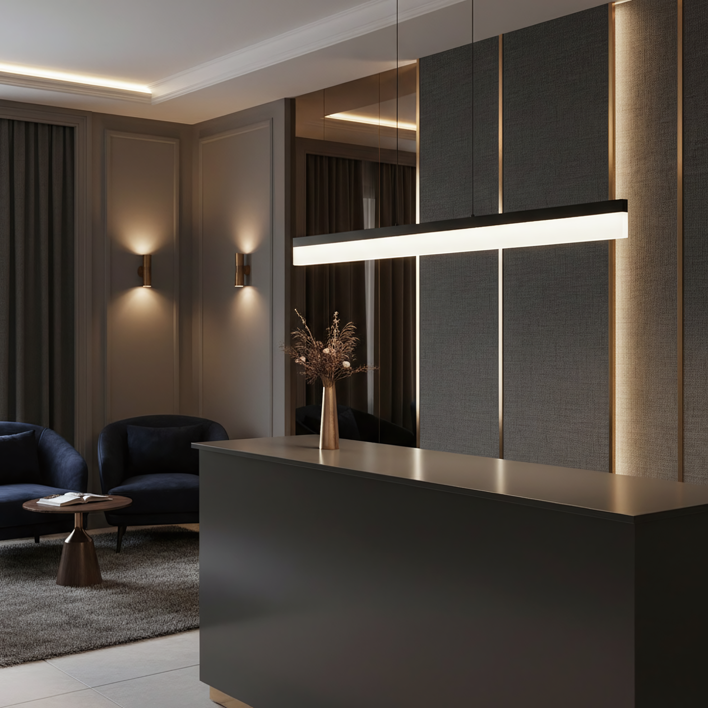 Lampă Suspendată Led App1692-cp 120 Cm Black  3