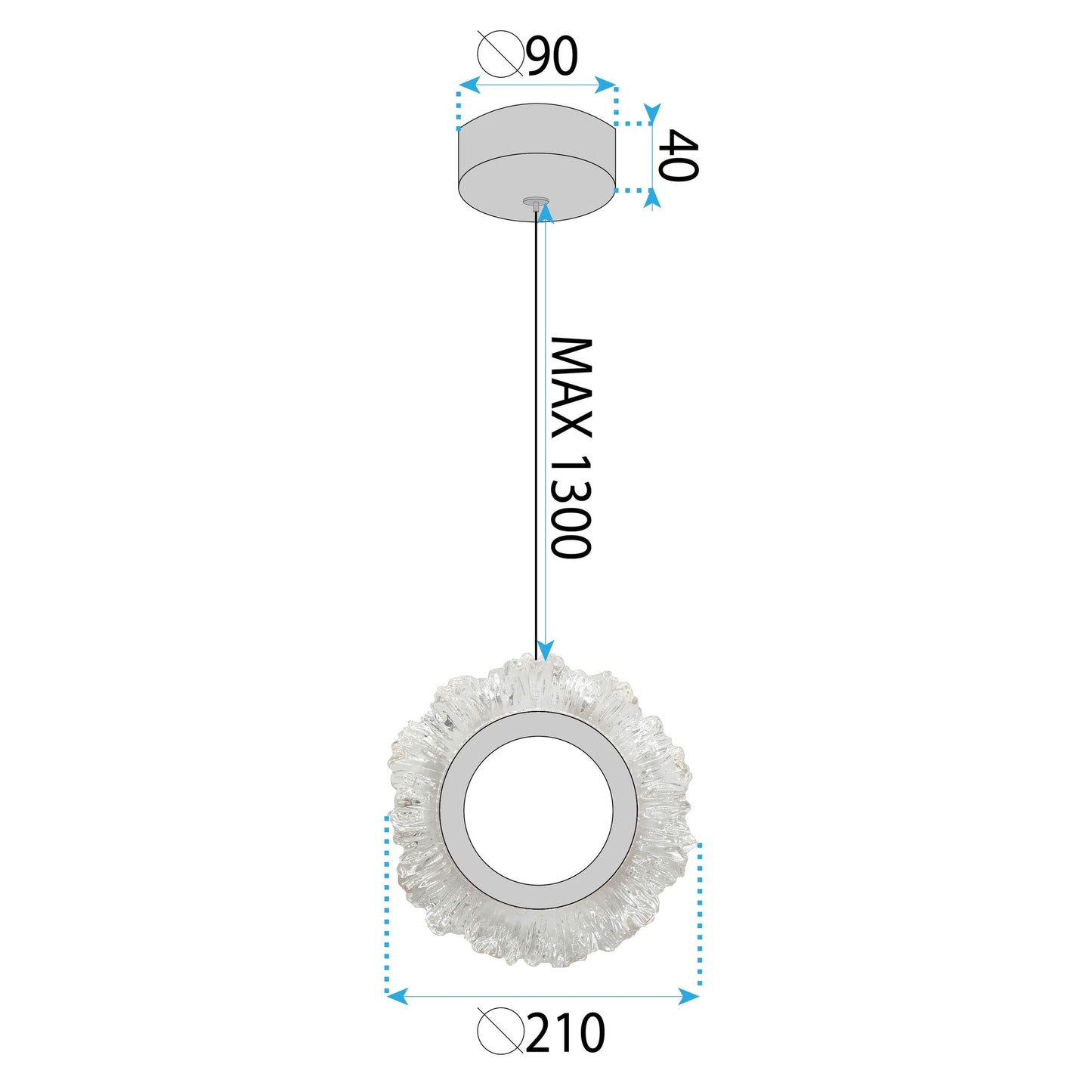 Lampa Led Lhj102-1cp Gold  5