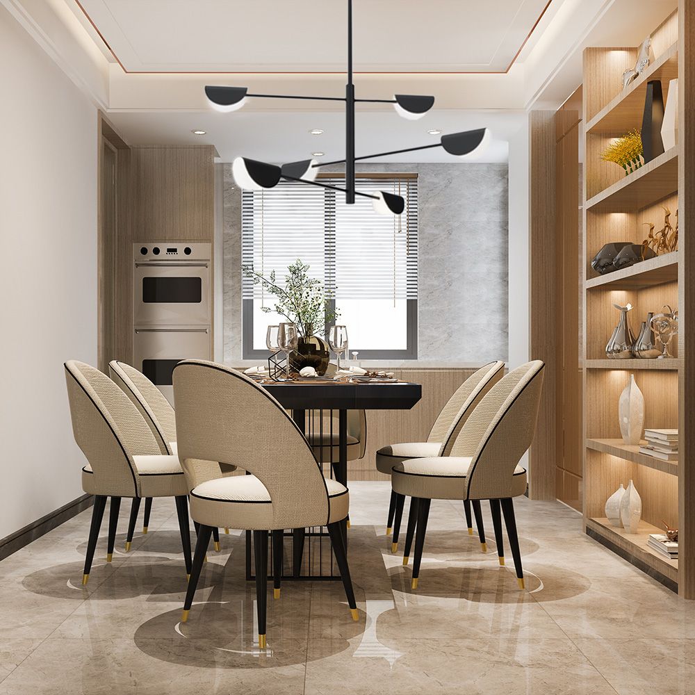Lampă de tavan APP1261-6CP BLACK  3