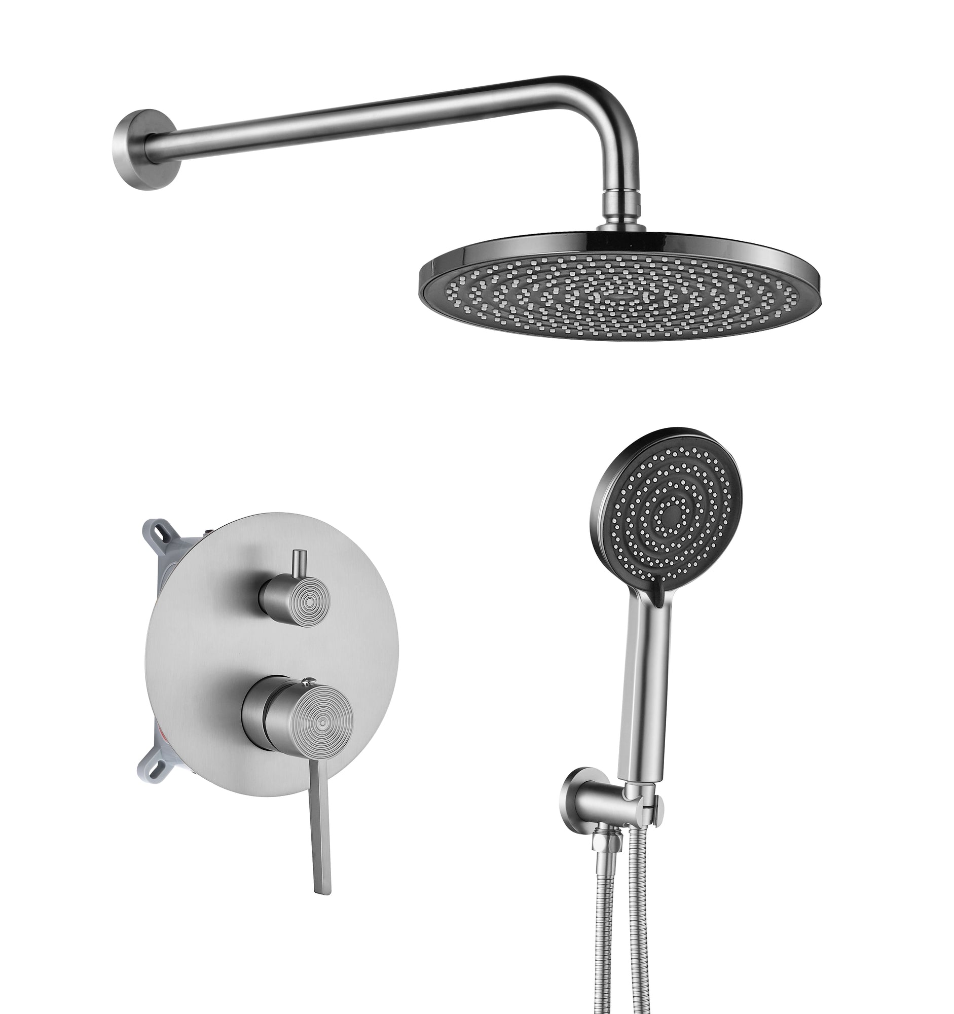Set de dus incastrat Rea Foster Brush Nickel + BOX  1