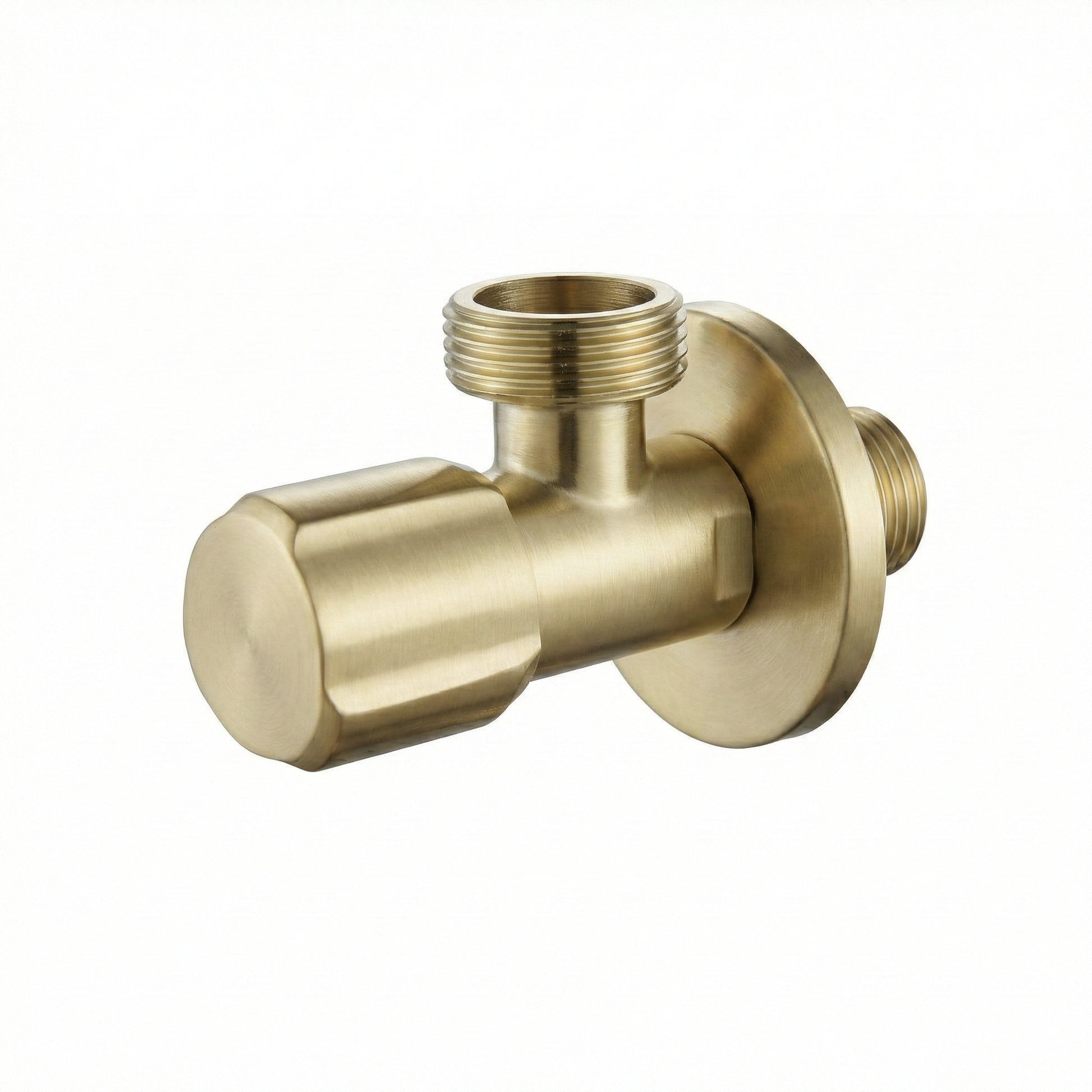 Robinet colțar 02 1/2" x 3/4" Brush Gold  2