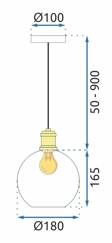 Lampa APP1007-1CP White O  7