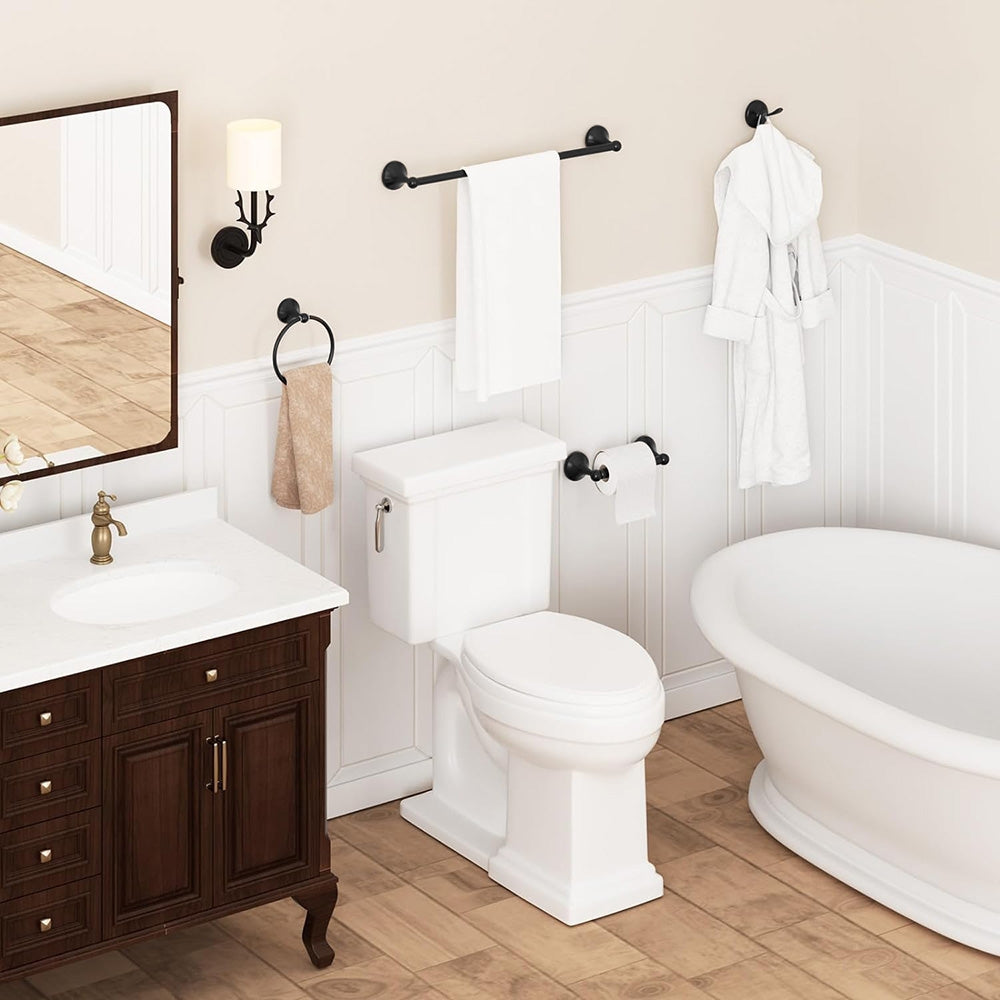 Suport Hârtie Igienică 332869a Retro Black  6