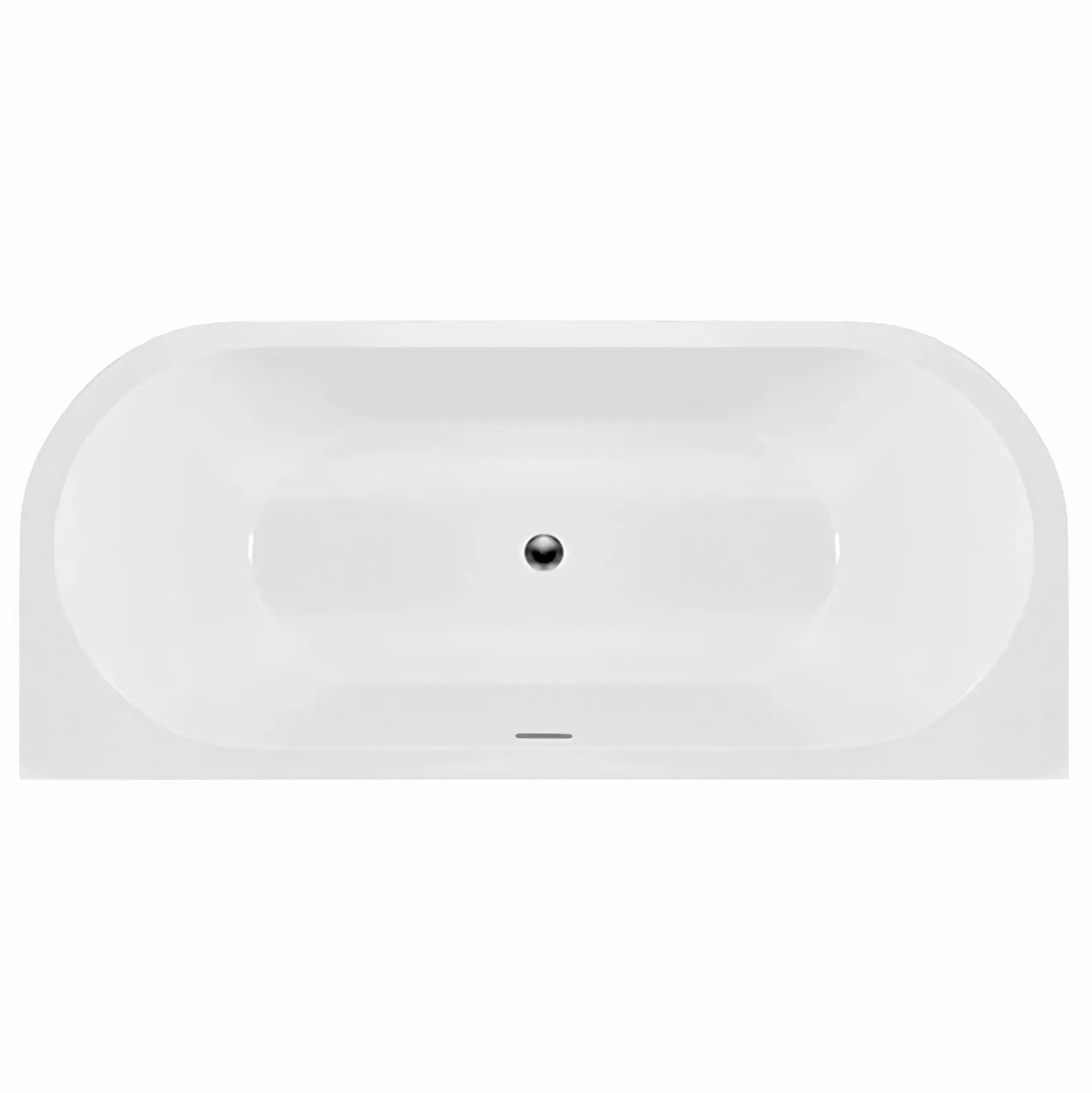 Cada Din Acril Freestanding CAPRI 170cm Capac Dop Negru 9
