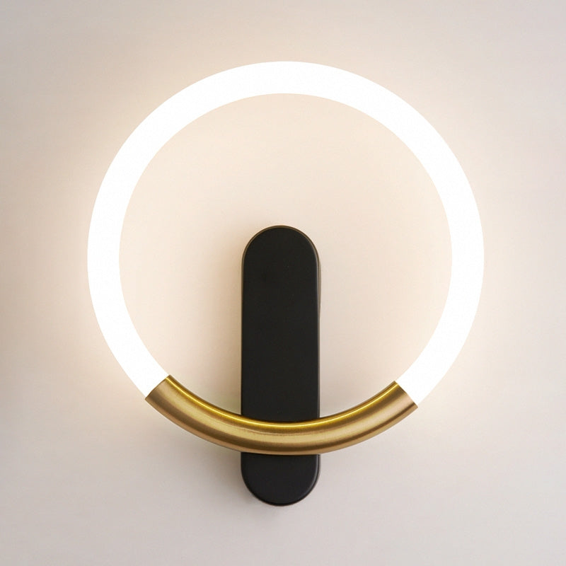 Aplică De Perete Led Lhj068-w C Brush Gold/black  2