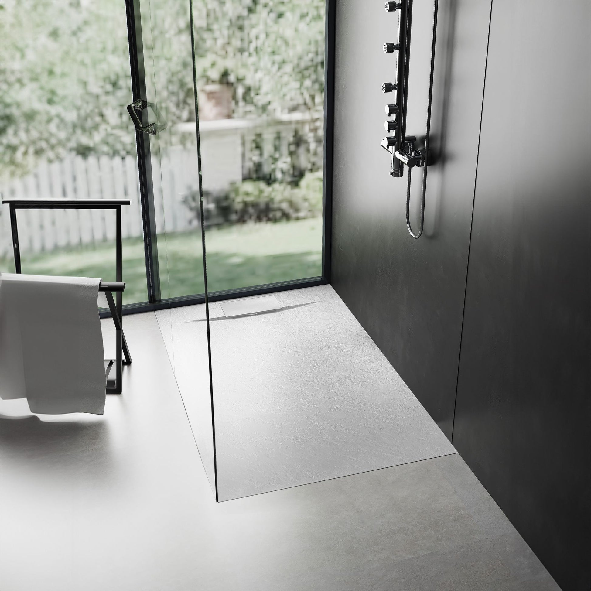 Cadita de dus Bazalt White 80x120  3