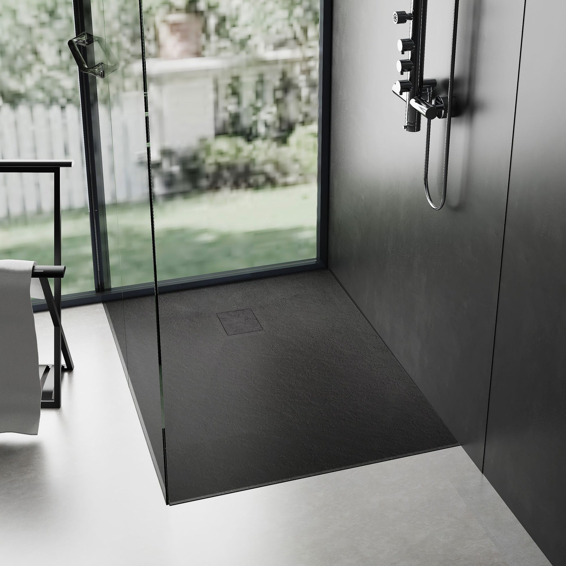 Cada de duș Magnum Black 120x80  6