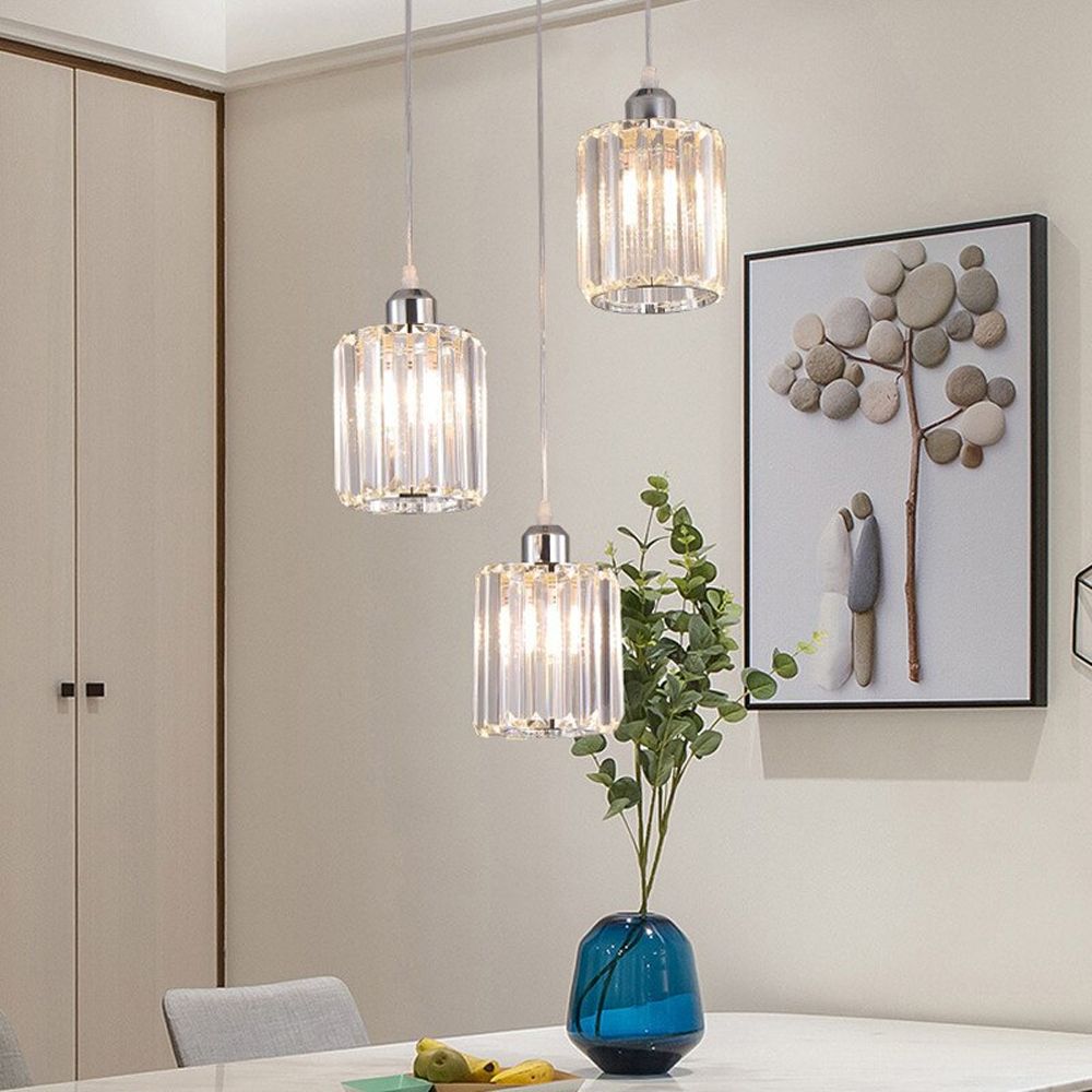 Lampă de tavan cristal argintiu APP510-3CPR  5