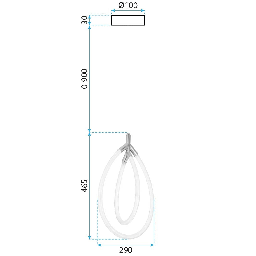 Lampa Led G017-cp Gold  8