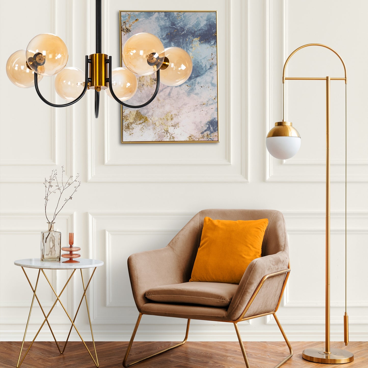 Lampa APP1120-6CP Gold  5