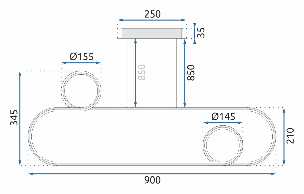 Lampa Led App809-cp Gold  9