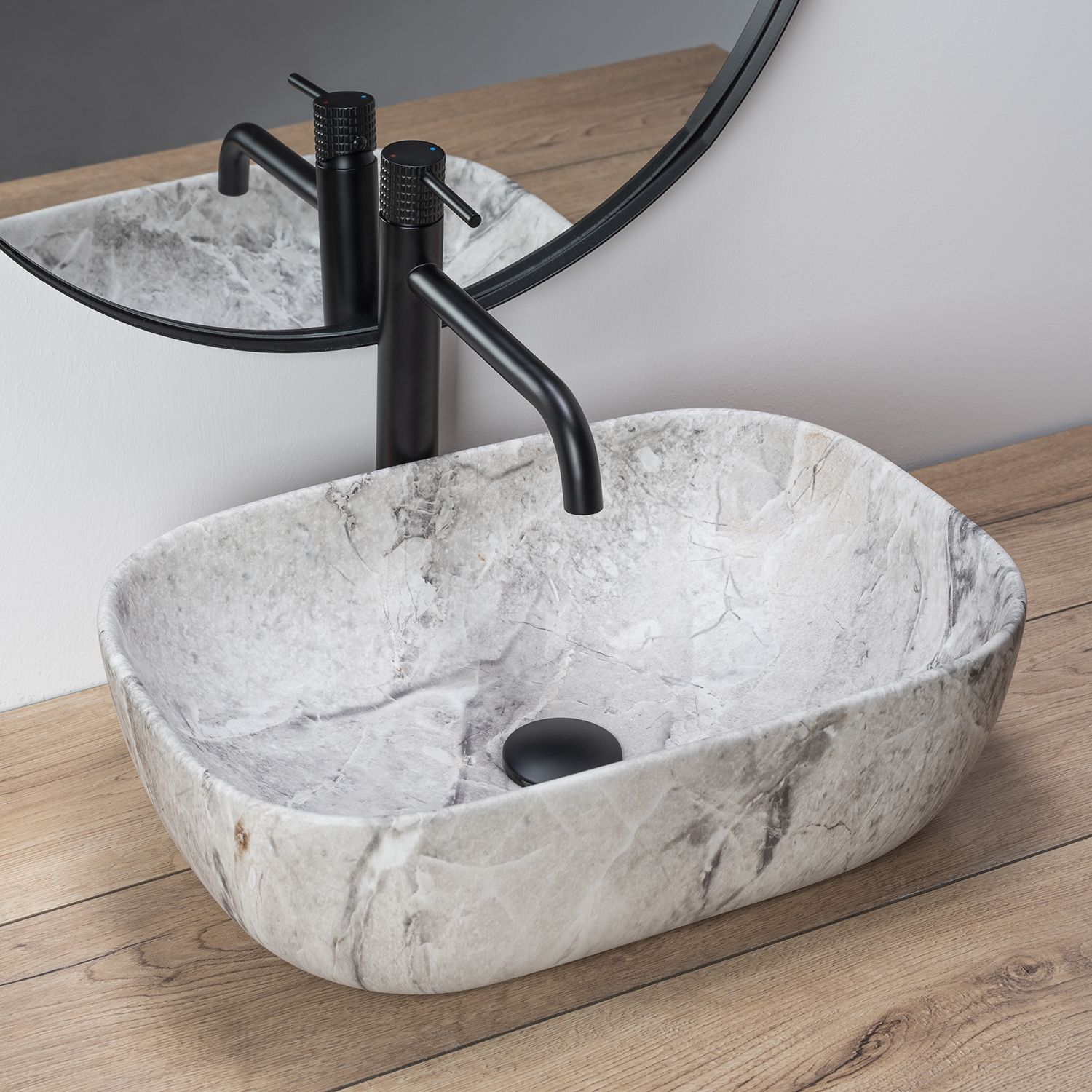 Lavoar pentru blat Rea Livia Stone 2