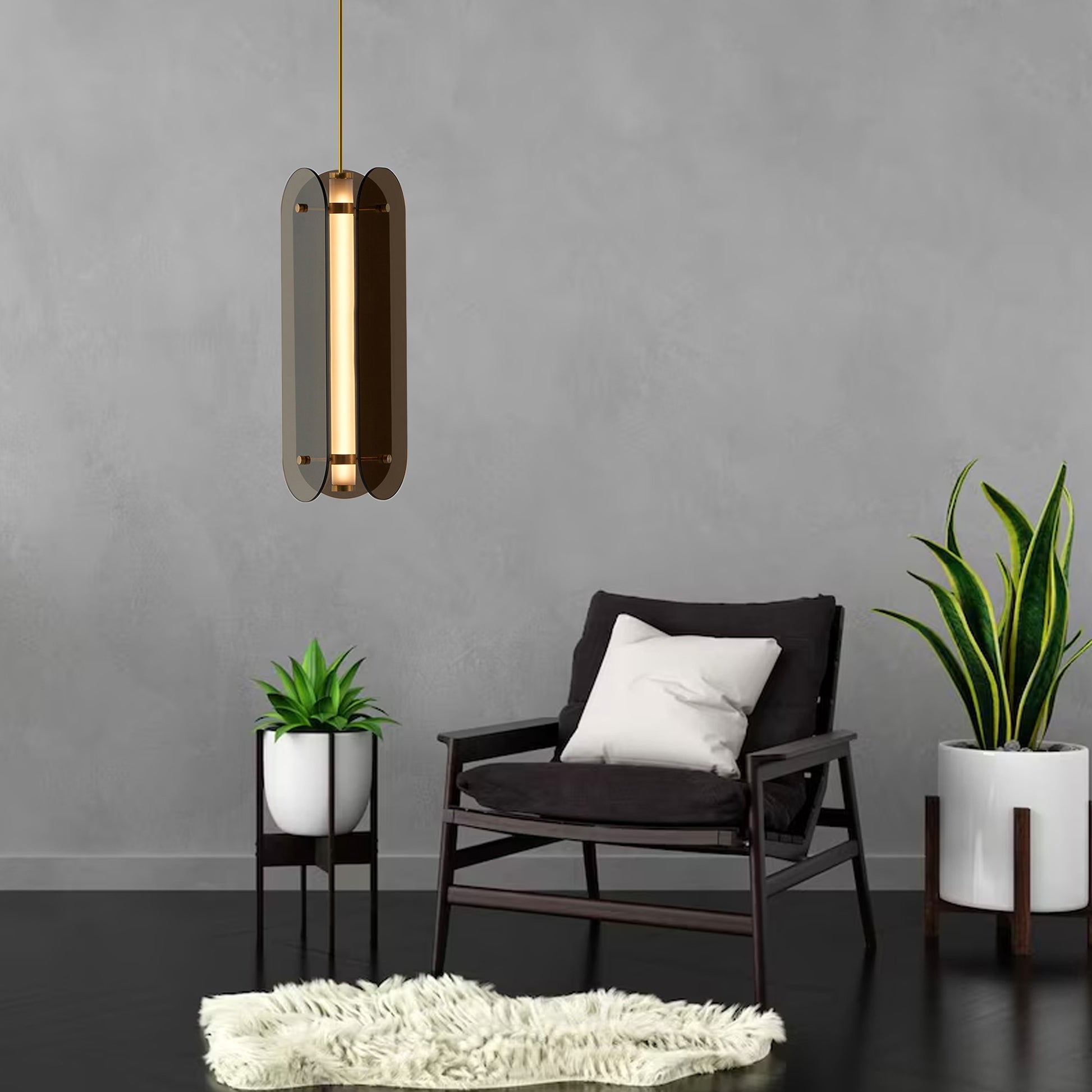 Lampă Suspendată Balck App1676-cp Long  3