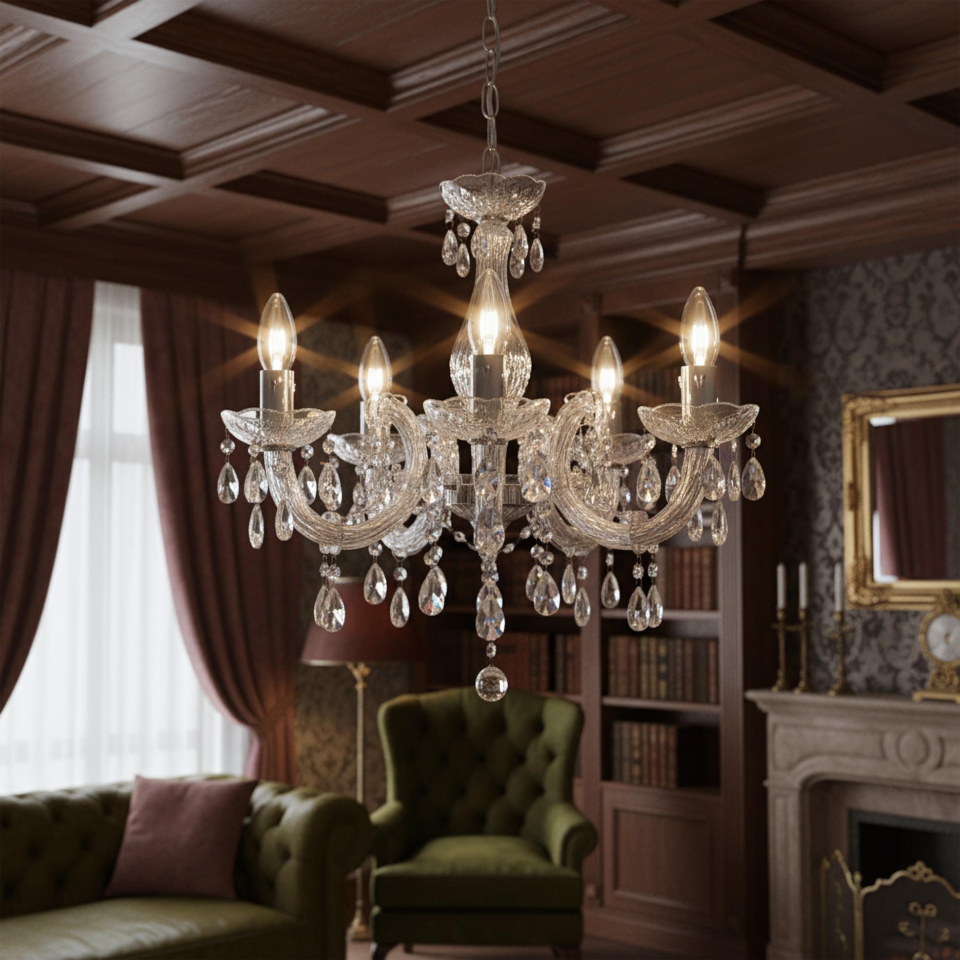 Lampă Suspendată Ebt001-5cp Transparent  4