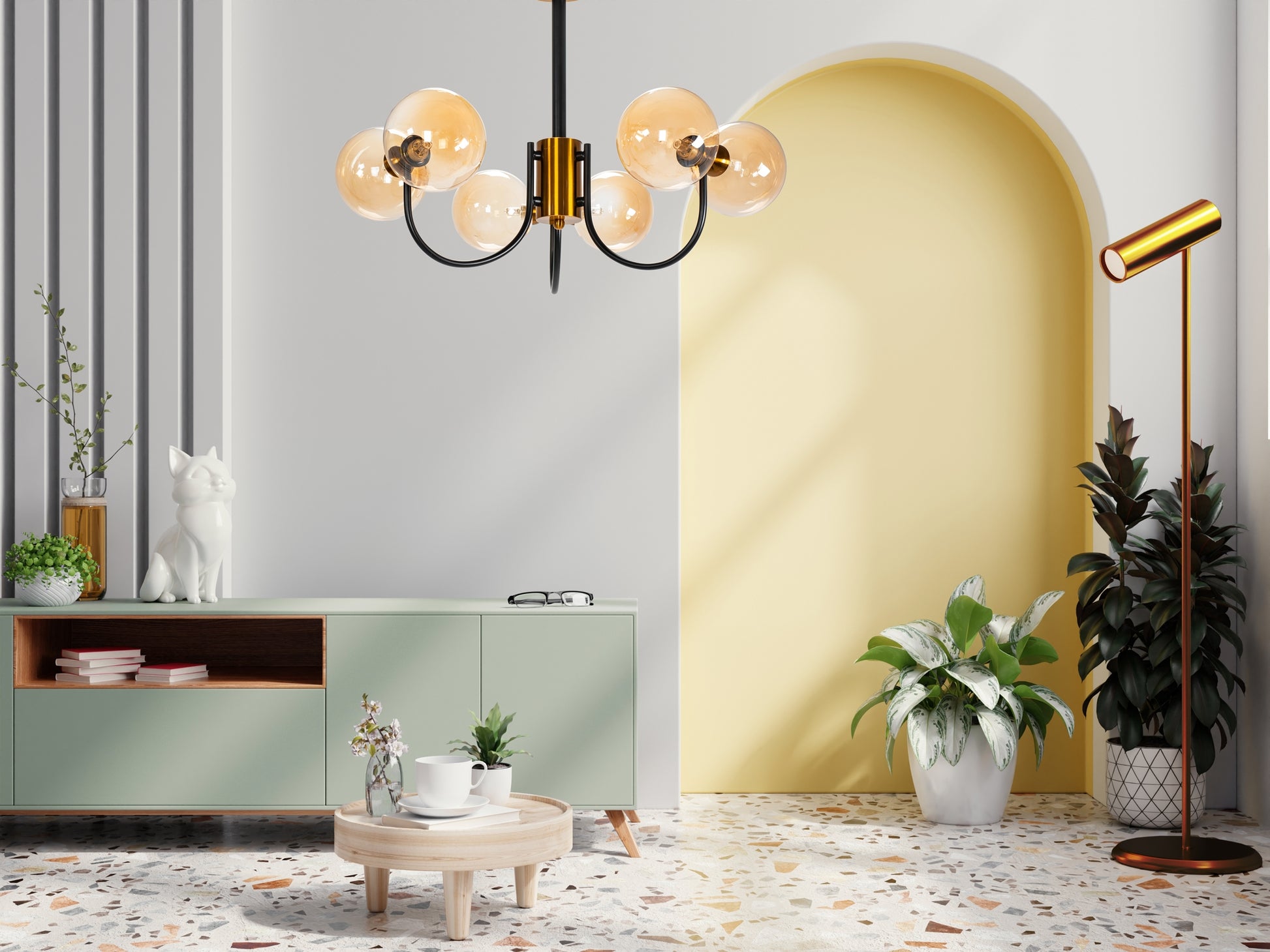 Lampa APP1120-6CP Gold  6