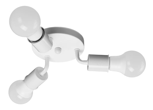 Triplă plafoniera metalica alba APP702-3C 1