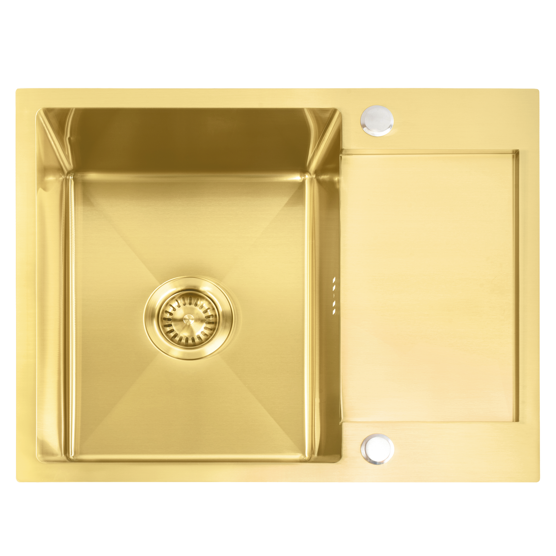 Chiuvetă inox Paul BRUSH GOLD fără robinet de bucătărie 2