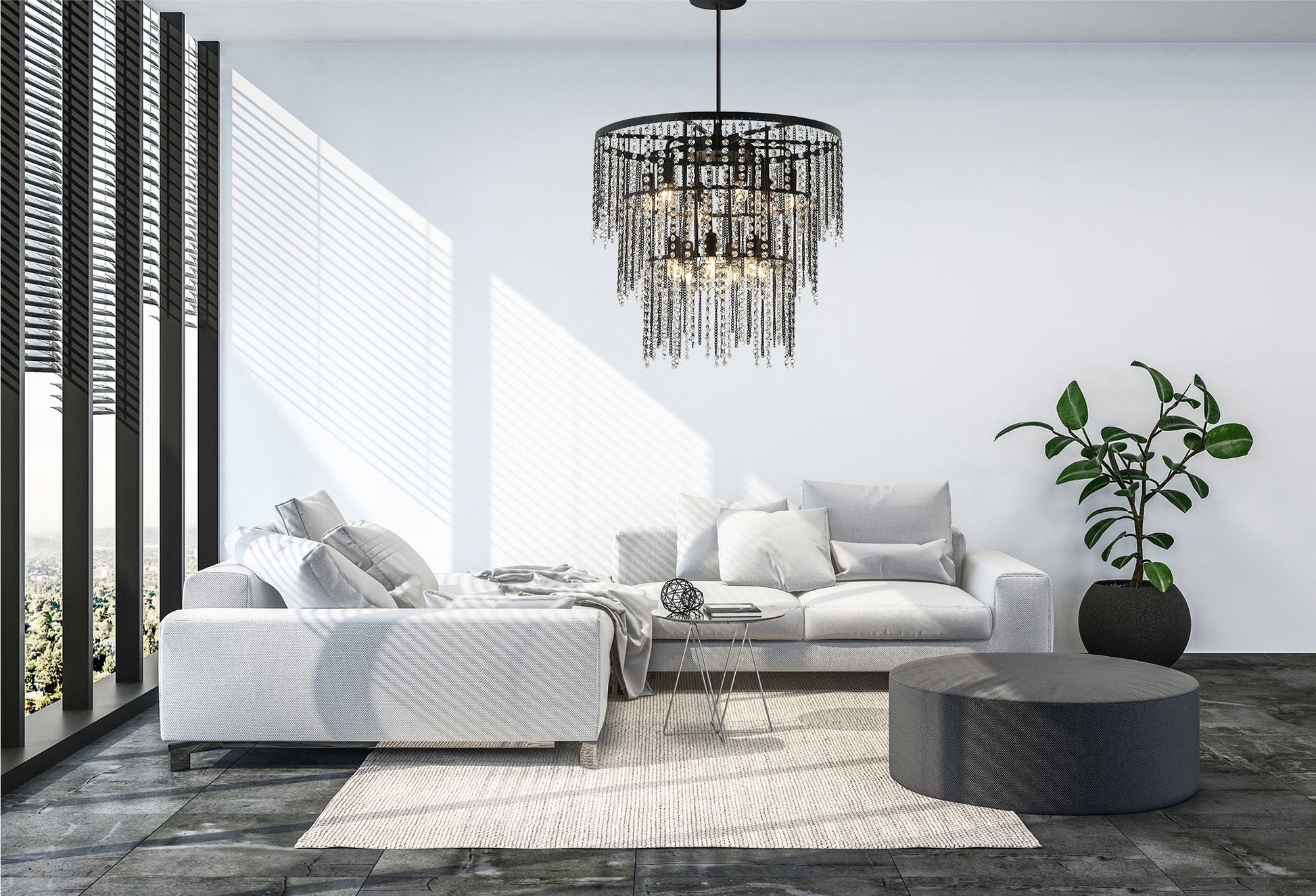 Lampa Cristal APP1314-CP Black  4
