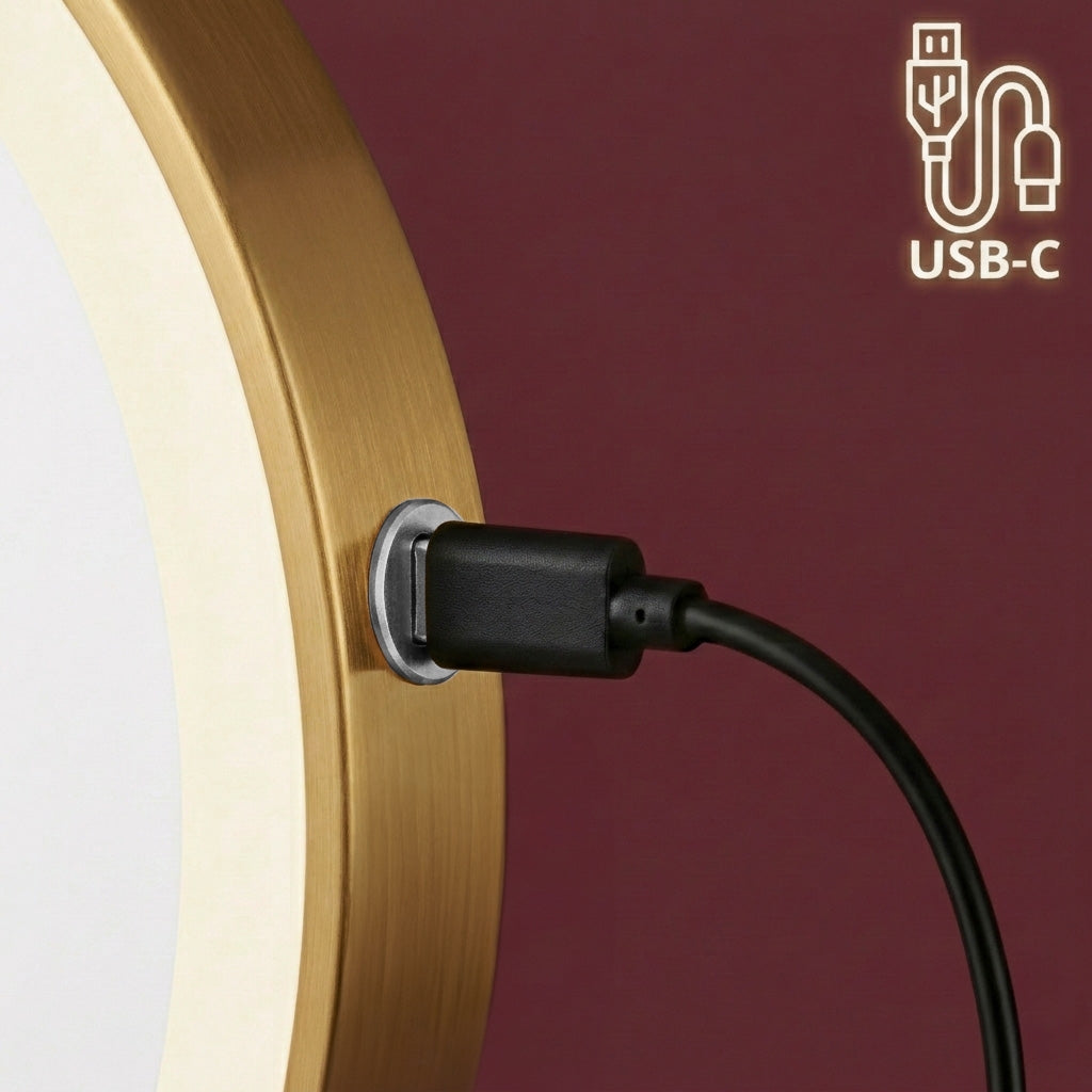Oglindă LED Glow Old Gold  8