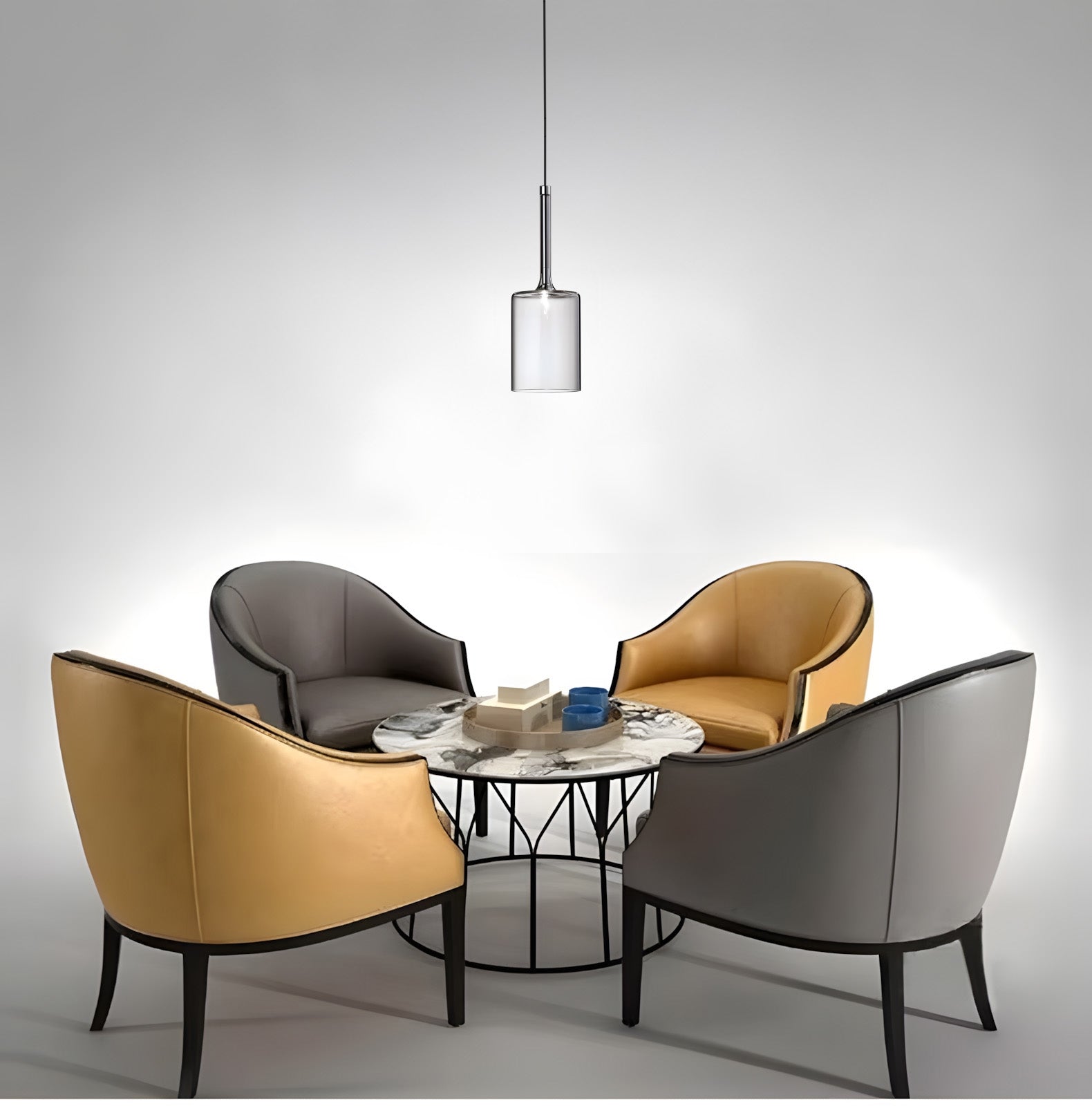 Lampă De Tavan APP1702-1CP Grey B  3